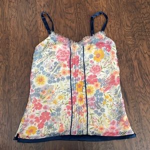 Delia’s floral chiffon tank. Size XS